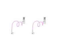 OJREEUB 2 set di supporto per telefono regolabile per bagno, gaming, video, chat, 75 cm, rosa