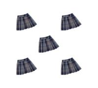 OJREEUB 5 set di 1/6 donne gonna corta vestiti fatti a mano bambola per 12 pollici figure corpo bambola modello blu scuro, 6,5 cm