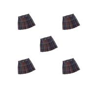 OJREEUB 5 set di 1/6 donne gonna corta vestiti fatti a mano bambola per 12 pollici figure corpo bambola modello rosso, 6,5 cm