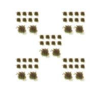 OJREEUB 5 set di 10 fiori in miniatura per modellismo architettonico paesaggio decorazione rosso, 2 cm ~ 3 cm