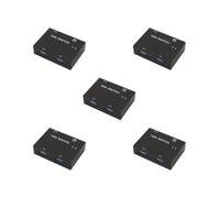 OJREEUB 5 set di 2 porte VGA Video Switch box Selettore 2 in 1 Out per PC LCD