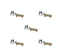 OJREEUB 5 set di Mini Biliardo Modello Set S Gauge Layout Movie Props 1:64 Persone Figura Modello