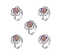 OJREEUB Anello cambia colore per l'umore, anello emozione Feeling Feeling, idea regalo da donna, Show Description, Plastica, come descrizione