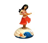 OJREEUB Bambola hawaiana da cruscotto, idea regalo, ballerina hawaiana, per casa e ufficio, colore: rosso