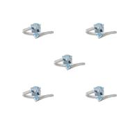 OJREEUB Fede nuziale per la festa della mamma, per lei, promessa di compleanno, 2.2cmx1.8cm, Plastica, come descrizione