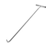 OJREEUB Gancio per botola per trampolino, copertura per pozzetto, in acciaio, resistente, 38 cm, affilato, argento