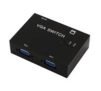 OJREEUB Selettore 2 della scatola del commutatore di VGA del porto 2 in 1 fuori per il PC LCD