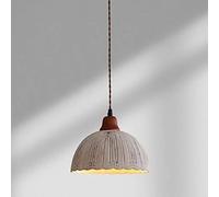 OJRG Lampadario in ceramica rustica Singolo tavolo da pranzo in fattoria Lampada a sospensione Camera da letto Ristorante Cafe Plafoniera for isola cucina Corridoio Bar Soggiorno E27 Lampada a sospens