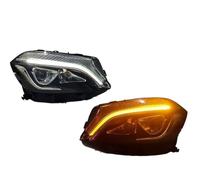 OJTEMHBH Gruppo Fari Anteriori Assy Per W176 Per A Class Per A45 Per A180 Per A200 2013-2018 Auto Luci LED Faro Lente Bifocale Accessori Gruppo Fari(For Original Xenon)
