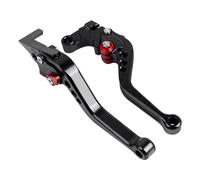 OJTEMHBH Leva Freno Frizione Per KYMCO Per AK550 2017-2022 CNC Alluminio Regolabile Pieghevole Estensibile Leva Freno Frizione Moto Freno (Short Style) Black
