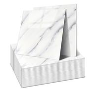 OJTOJT - Piastrelle autoadesive da parete, 22 pezzi, Peel and Stick Tiles 30 x 30 cm, impermeabile e antimacchia, tagliabili, 4 colori, per bagno, cucina, soggiorno (Nuvole Fluenti)