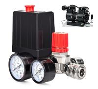 OJTOJT Pressostato Compressore Aria 220V, Pressostato Con Manometro Per Compressore, Regolatore Di Pressione Del Compressore D'Aria 1/4, Per Una Rapida Riduzione Della Pressione