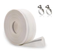 OJTOJT Tubo Piatto Manichetta, Antincendio, 32 mm, 10m, Bianco