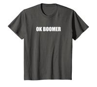Ok Boomer Maglietta, Bambini, Asfalto, 10 Anni