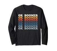 Ok Boomer per Adolescenti Millenials Gen Z Funny Meme Maglia a Manica