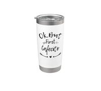 Ok But First Cafecito, Funny Coffee Saying Bicchiere termico in acciaio inox doppia parete