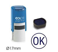 OK COLOP Printer R17 - Timbro inchiostrante 17 mm blu