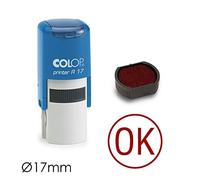OK COLOP Printer R17 - Timbro inchiostrante 17 mm rosso