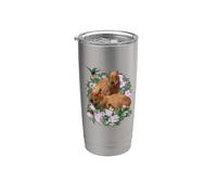 OK I PULL UP Divertente Capybara Foto realistica Meme colibrì Bicchiere termico in acciaio inox doppia parete
