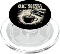 OK Ma il caffè prima divertente caffè PopSockets PopGrip per MagSafe
