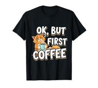 OK, ma il primo amante del caffè stanco gatto proprietario amante mamma papà signora Maglietta