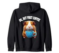OK, ma il primo amante del caffè Stanco Guinea Pig Hamster Proprietario Pet Felpa con Cappuccio