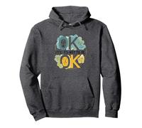 Ok Non va Bene - Benessere emotivo per Tutti Felpa con Cappuccio, Unisex per Adulti, Grigio Scuro, XL