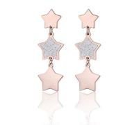 OK1059 Orecchini da donna in acciaio Con stelle E Glitter Luca barra -10% Sconto