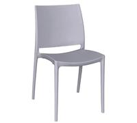 OKAFFAREFATTO MADDALONI Sedia altea in plastica colore grigio chiaro modello confort