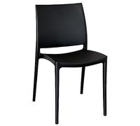 OKAFFAREFATTO MADDALONI Sedia altea in plastica colore nero modello confort