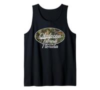 Okaloosa Island Florida Camo Vintage Distressed Canotta