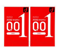 Okamoto 001 Zero One Profilattici Ultra Sottile Poliuretano 0.01 Giappone 1-3 Pz