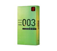 Okamoto 003 Aloe Ultra Sottile 0.03mm Lubrificato Lattice Condom Japan Box Di 10