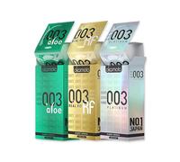 Okamoto 003 Honeymoon Pack (Platinum, Realfit e Aloe) SPEDIZIONE VELOCE GRATUITA