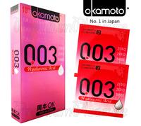 Okamoto 003 Hyaluronic Acid Profilattici Idratazione Lubrificante Scatola Di 10