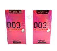 Okamoto 003 Hyaluronic Acid Profilattici Umidità Lubrificante 2 Confezioni Di 20