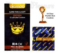 Okamoto Crown Profilattici Super Sottile & Morbide Ultra Sensibile Lubrificato
