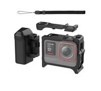 Okandomo Set di maniglie con gabbia per Insta360 Ace Pro 2/Ace Pro, telaio protettivo, supporto leggero con supporto per scarpa fredda, accessori per action camera
