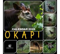 Okapi Calendar 2026: Monthly Wildlife with Rare Forest Beauty, Track Your Year Surrounded by Elusive Animals and Vibrant African Nature