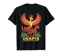Okapis Phoenix rinasce dal Design della Giungla Maglietta