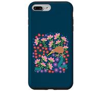 OKARITO KIWI UCCELLO Carino uccello senza volo con insetto e fiori Custodia per iPhone 7 Plus/8 Plus