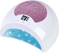 Okasiuv Lampada UV LED ricaricabile per unghie con design a diamante e controllo touch, 3 impostazioni di timer, asciugatura rapida per tutti gli smalti gel, asciuga unghie UV portatile per salone