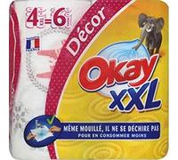 Okay - Asciugamano, confezione da 4 rotoli
