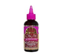 Okay Black Jamaican Castor Oil with Rosemary, 4 Ounce by Okay
