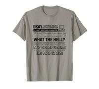 Okay Doppio clic Il Mio Computer Tech Supporta lumorismo IT Guy WFH Maglietta