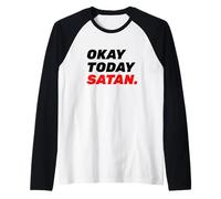 Okay Oggi Satana Maglia con Maniche Raglan