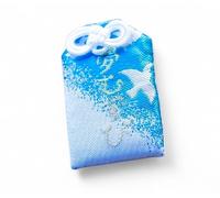 Okayama Dreams come true Omamori Good match amuleto blu tempio Saidai-ji Giap...