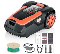 OKAYBOT M1 Robot Tagliaerba con Filo Perimetrale fino a 1400 m², Rasaerba Robot Automatico, Altezza di Taglio 25-65 mm, Pendenza fino al 47%, Larghezza di Taglio 22 cm, Controllo App e Bluetooth