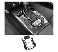 OKAYOK Auto Center Console Adesivio per Au-di A6 C7 2012 2013 2014 2015 2016 2017-2018, Copertura del Pannello del Cambio, Telaio del Cruscotto del Cambio Trim Adesivi Accessori Interni