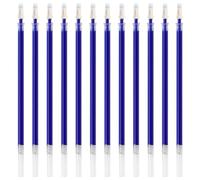 Okaywork 12 bastoncini di ricarica di ricambio,penna parker ricarica per penna a sfera, ricarica per penna roller compatibile, punta 0,5 mm, ricariche, ricarica di ricambio (blu)